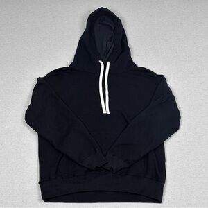 Buffalo David Bitton Black Drop Shoulder Viscose Hoodie
